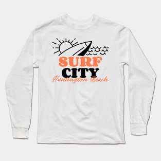Surf City Huntington Beach USA Long Sleeve T-Shirt